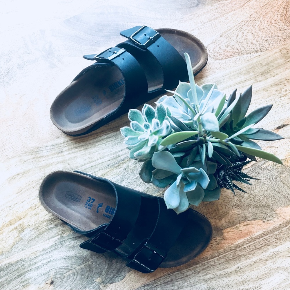 Birkenstock Arizona Black Sandal Sz 37